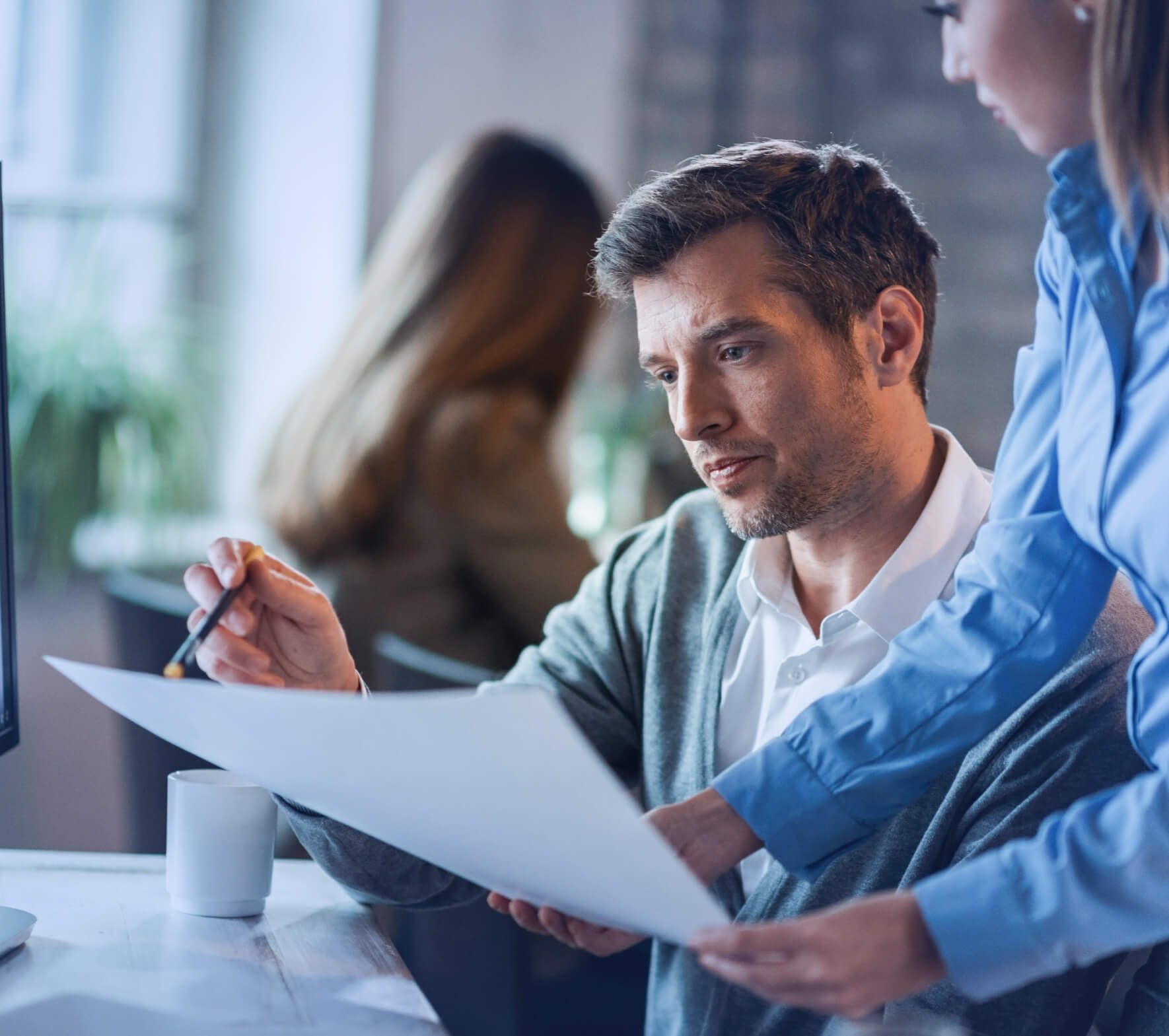 Business team collaboration and ongoing support